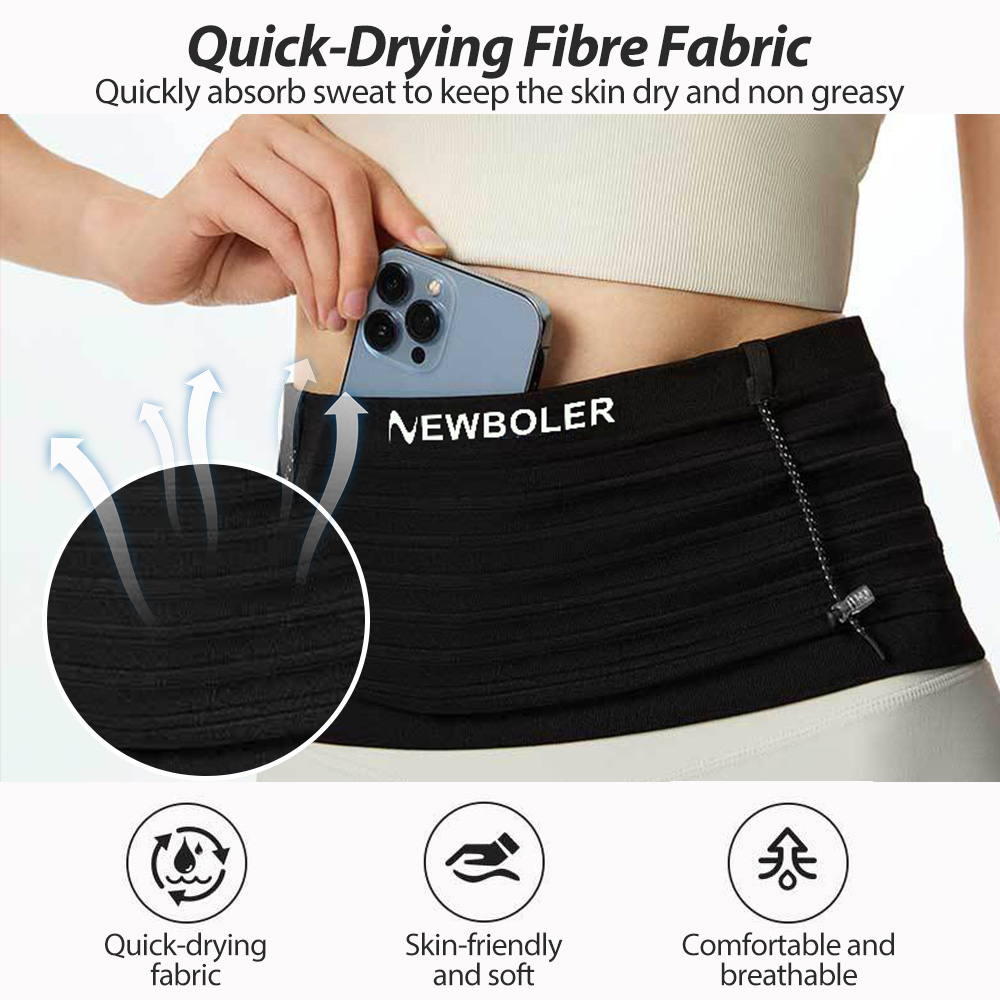 NEWBOLER Elastic Sports Waist  - огляд і ціна Running Gear Belt
