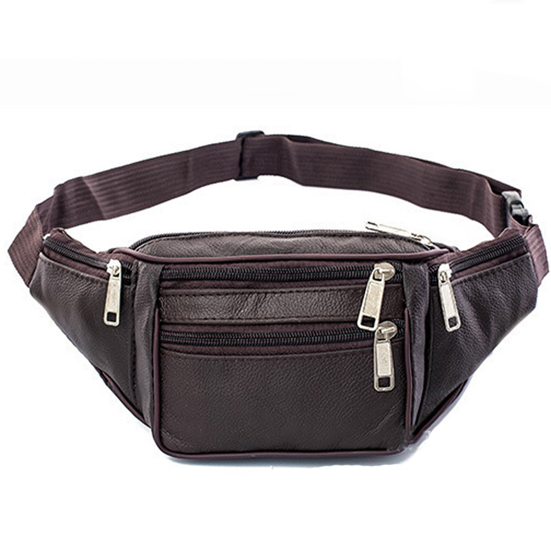 Leather Men Waist Chest Bag Th - огляд і ціна Running Gear Belt