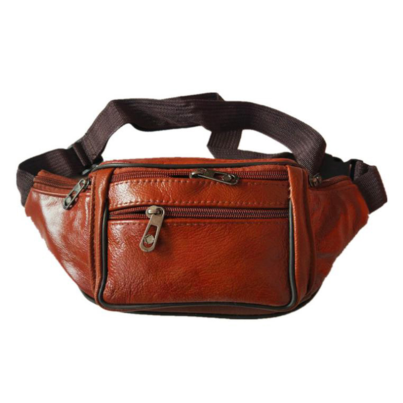 Leather Men Waist Chest Bag Th - огляд і ціна Running Gear Belt